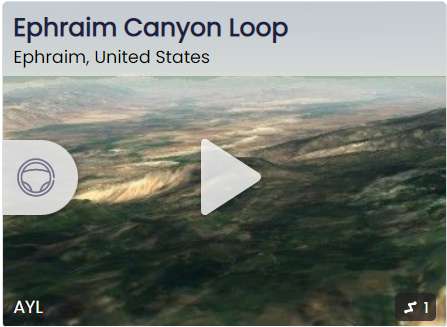 Arapeen OHV Trail Ephraim Loop flyover