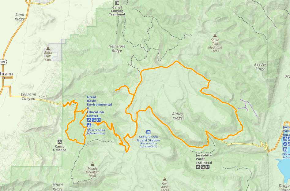 Arapeen OHV Trail Ephraim Loop gaia