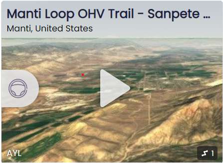 Arapeen OHV Trail Manti Loop flyover