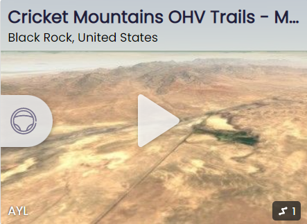 Cricket Mountains OHV Trail flyover