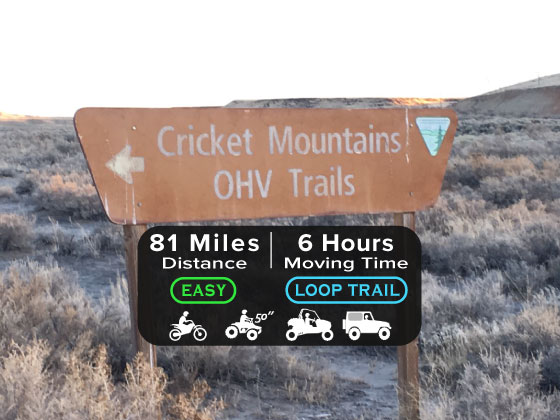 Cricket Mountains OHV Trail info