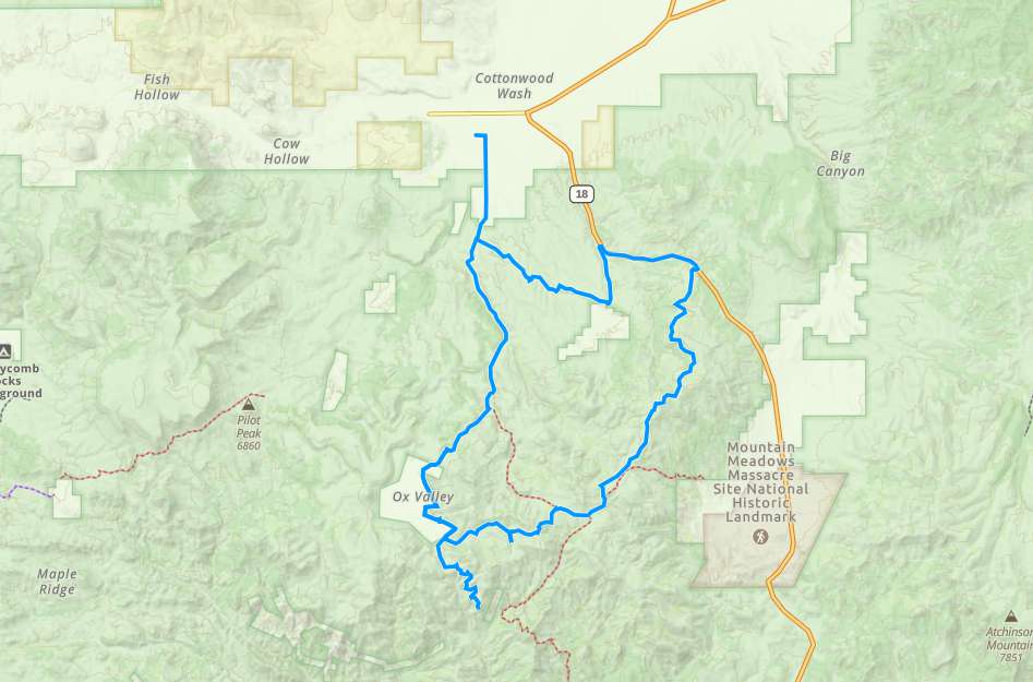 Hardscrabble OHV Trail gaia comp