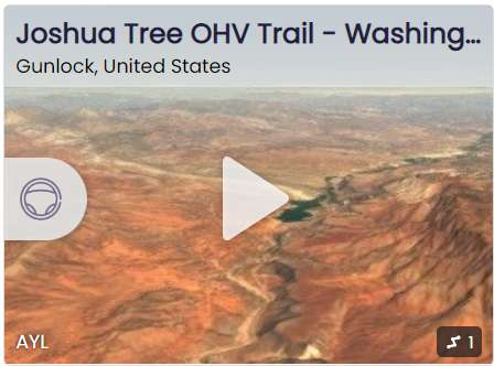 Joshua Tree OHV Trail flyover