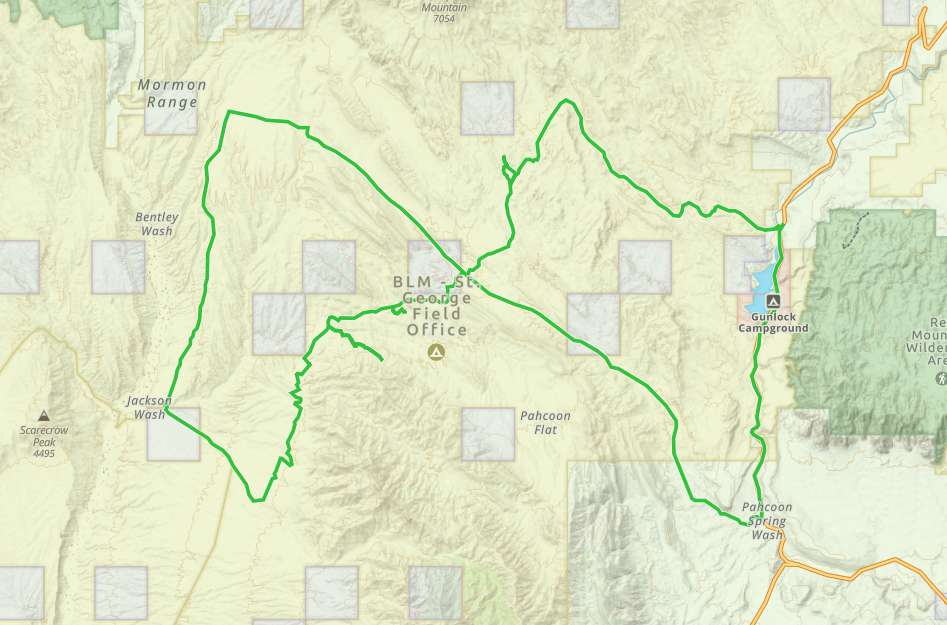 Joshua Tree OHV Trail gaia