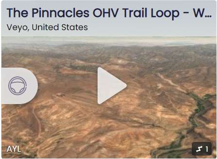 The Pinnacles OHV Trail flyover